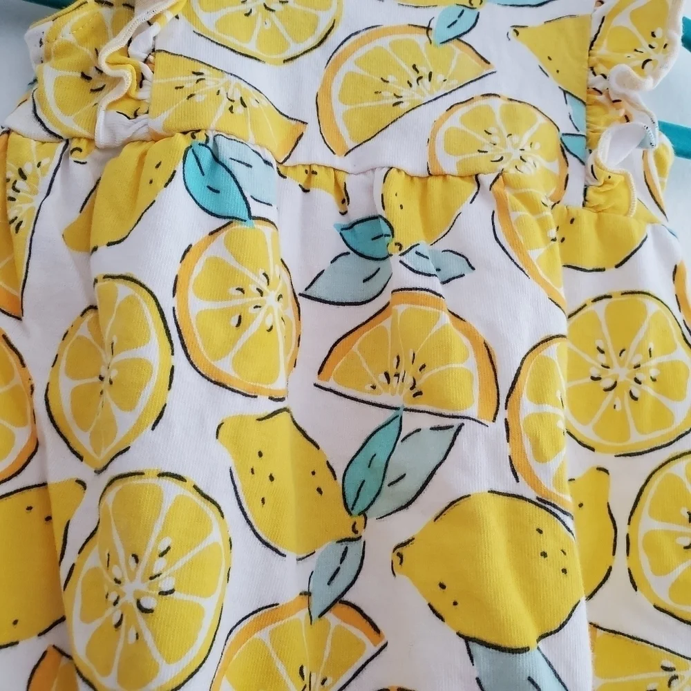 Carter's Just One You Lemon Flutter Bubble‎ Romper